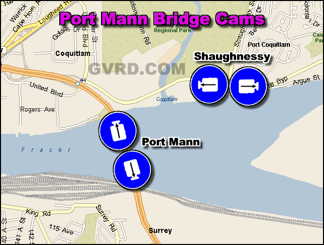 Port Mann Bridge Surrey BC Web Cams