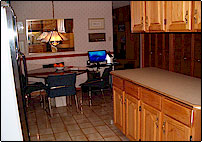 Kitchen and eating area