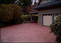 Parking and garage area