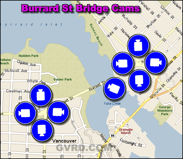 Burrard Street Bridge Web Cams