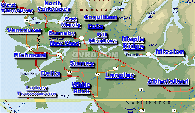 Greater Metro Vancouver Residential Rental Housing Map