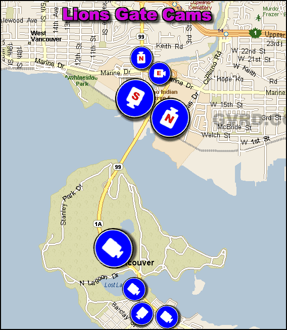 Hwy 99 Stanley Park Traffic Cams