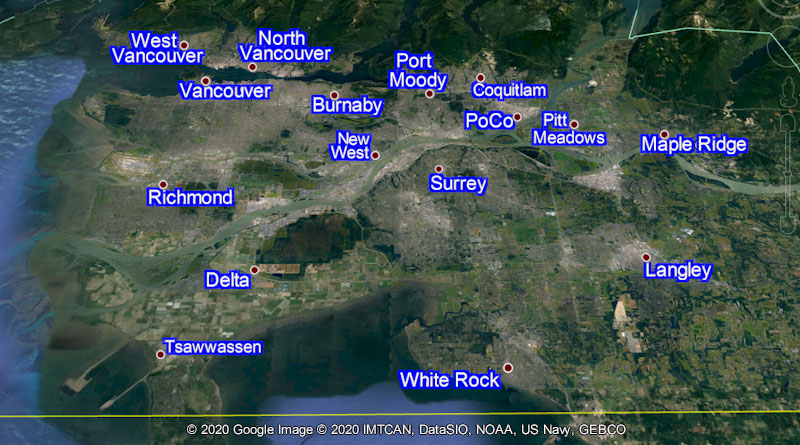 Clickable Greater Vancouver Rental Housing Map